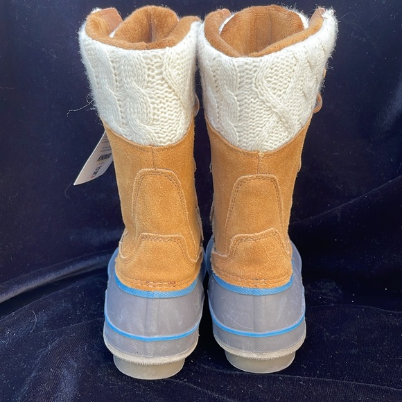 KHOMBU LEATHER MIX / RUBBER LACE UP SNOW / WINTER BOOTS - 9 - NWT ! ❄️ - Picture 4 of 12